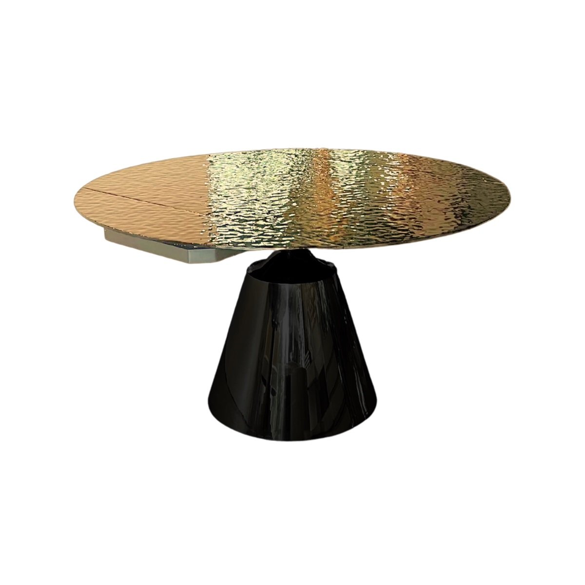 ROTATE DT BLACK 135/86X75 GOLD FUSED GLASS TOP