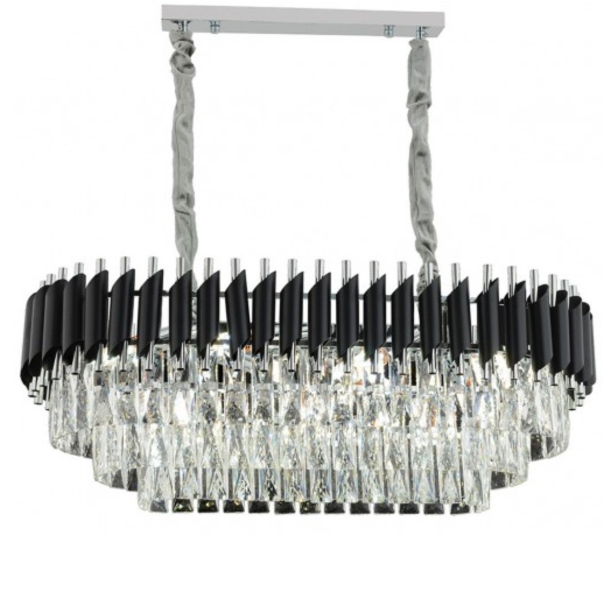 CEILING LAMP QL10632 SH-2040-900/400 BLACK-SILVER (QL1502)