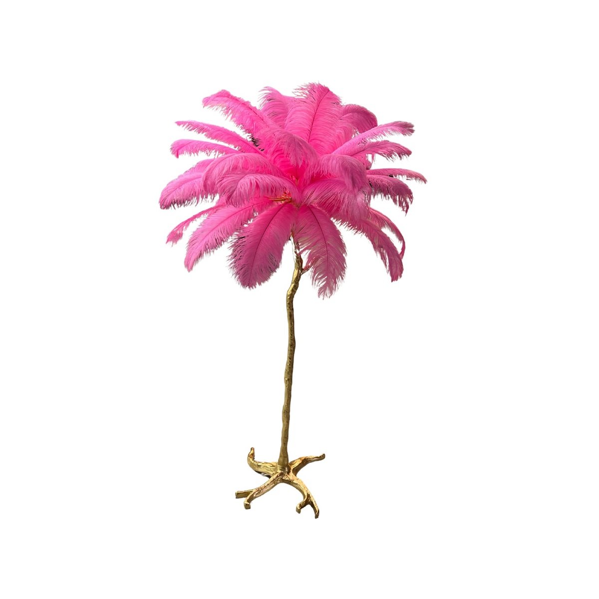 FLOOR LAMP FEATHER 100x60 PINK