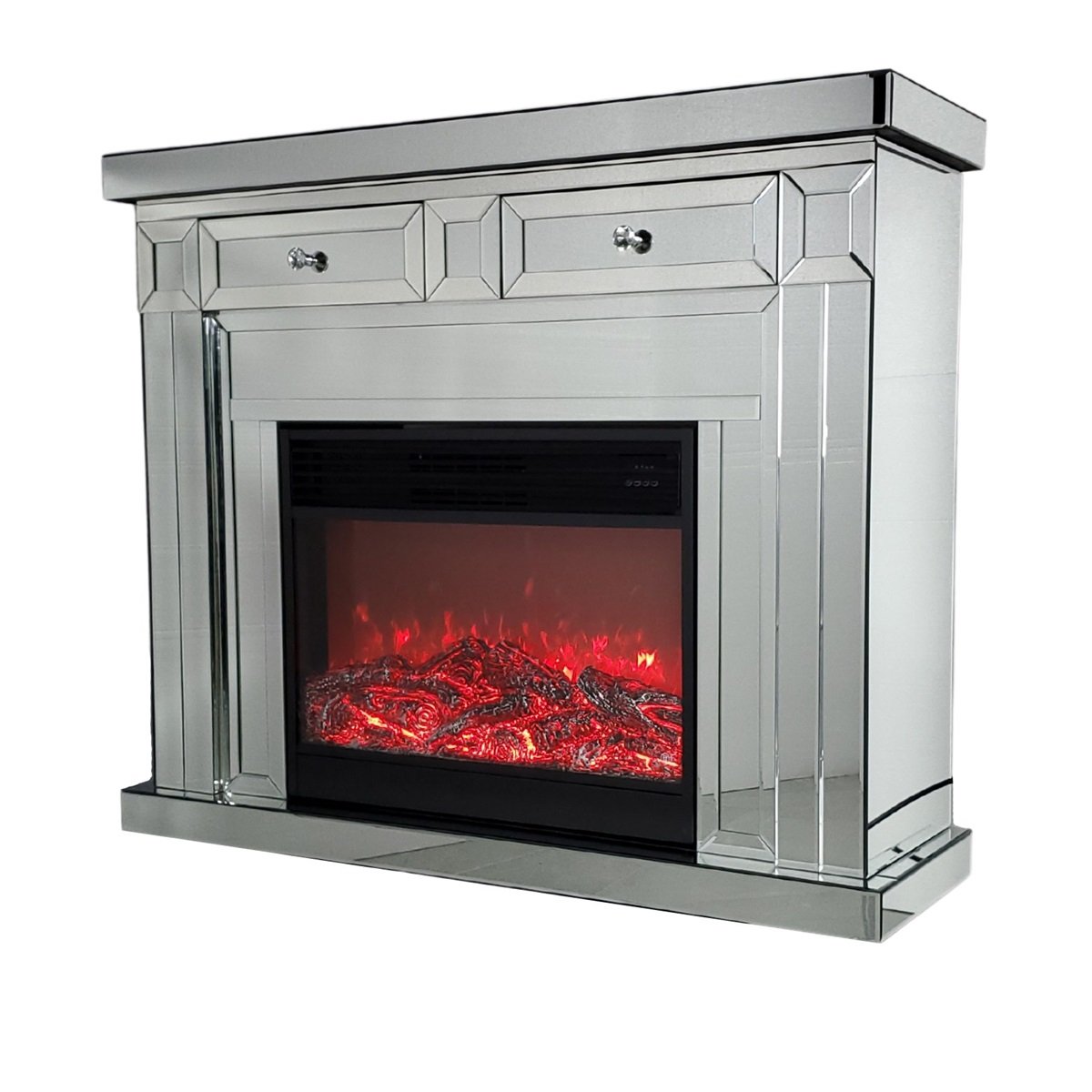 AZRA FIREPLACE 120x35x100 CLEAR MIRROR