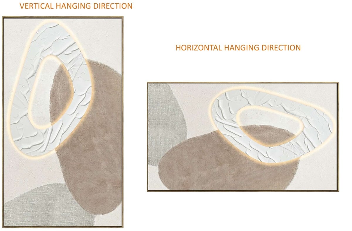 WALL DECORATION 1-23737ND-E WITH LED80X140X3.7