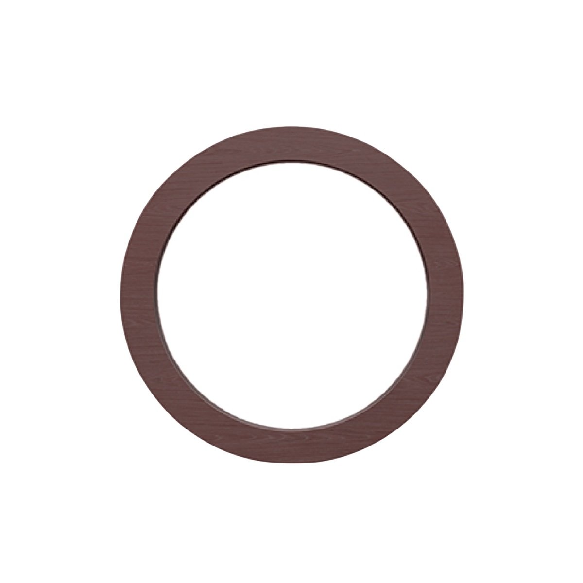 ROYAL MIRROR 120 ø BROWN VENEER PLAIN