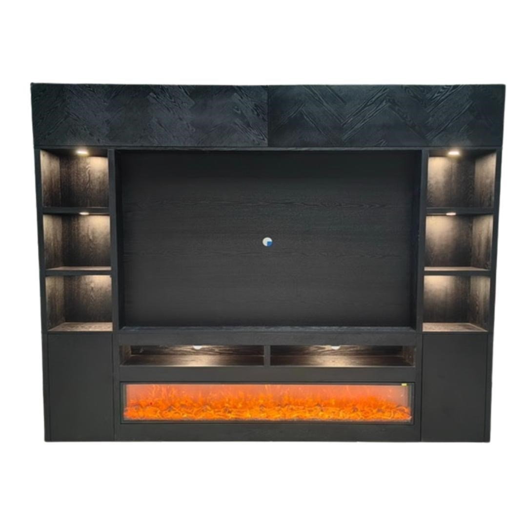 BLACK VISGRAAT PLAIN CINEWALL 280X220X30
