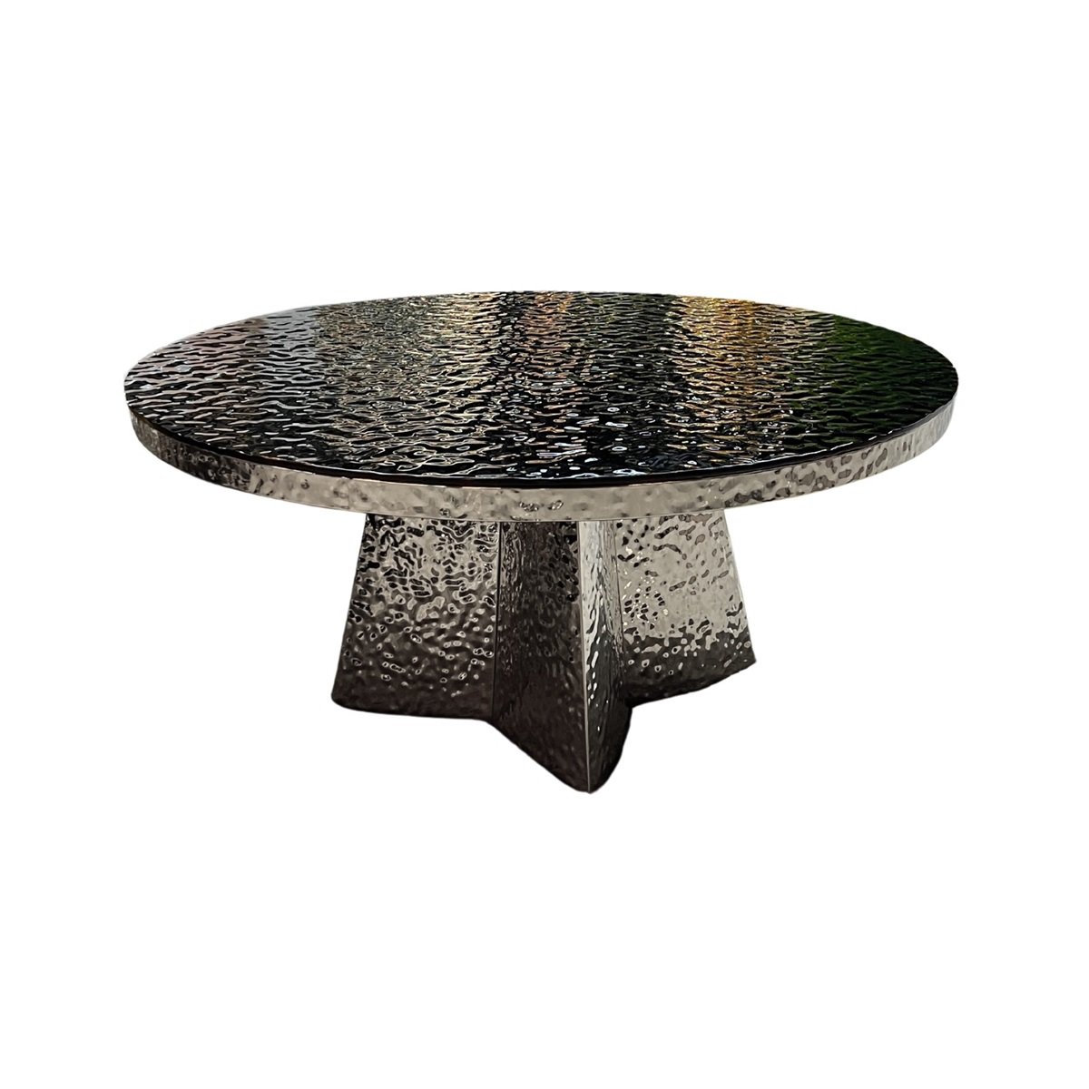 JIMMY CT SILVER 110 ø BLACK FUSED GLASS