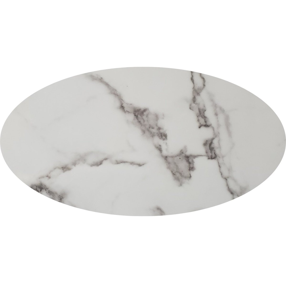 WHITE 757-1 OVAL MARBLE TOP + 200x110
