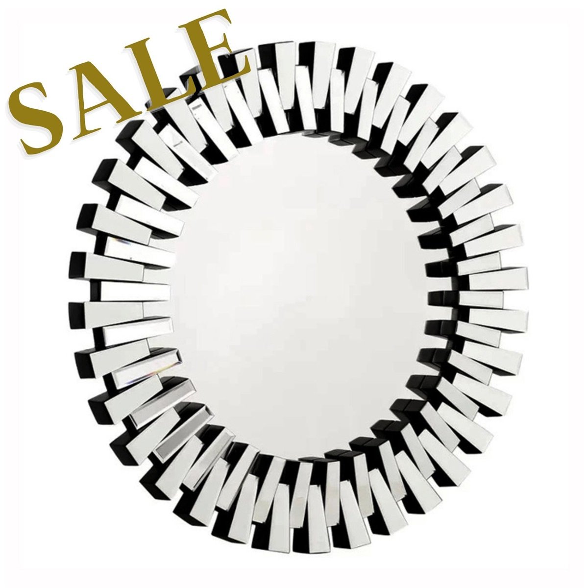 MIRROR C19034 Ø 91 FRAME SILVER