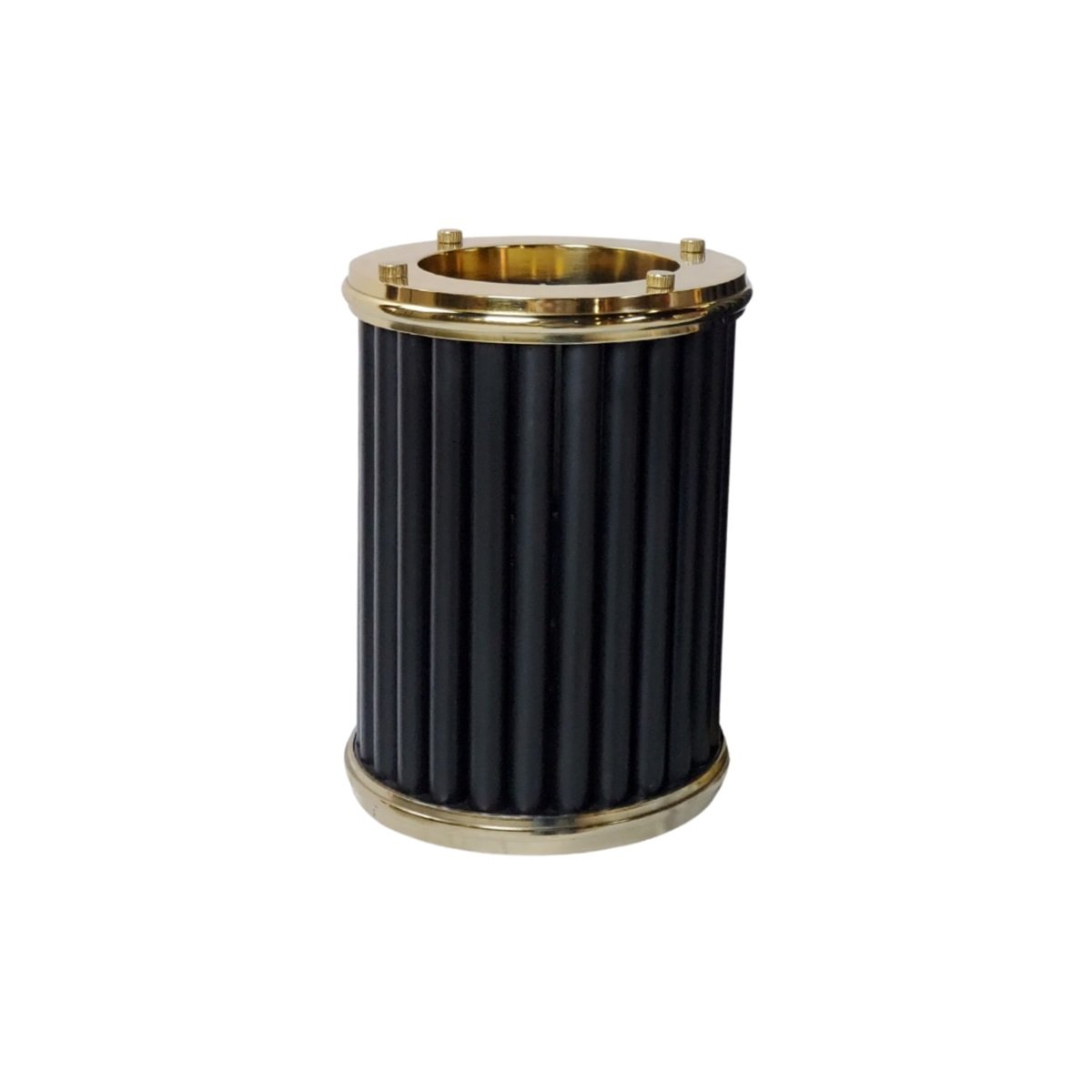 DECORATION INHH-10014 HURRICANE WITH LAMP SMALL BLACK GOLD