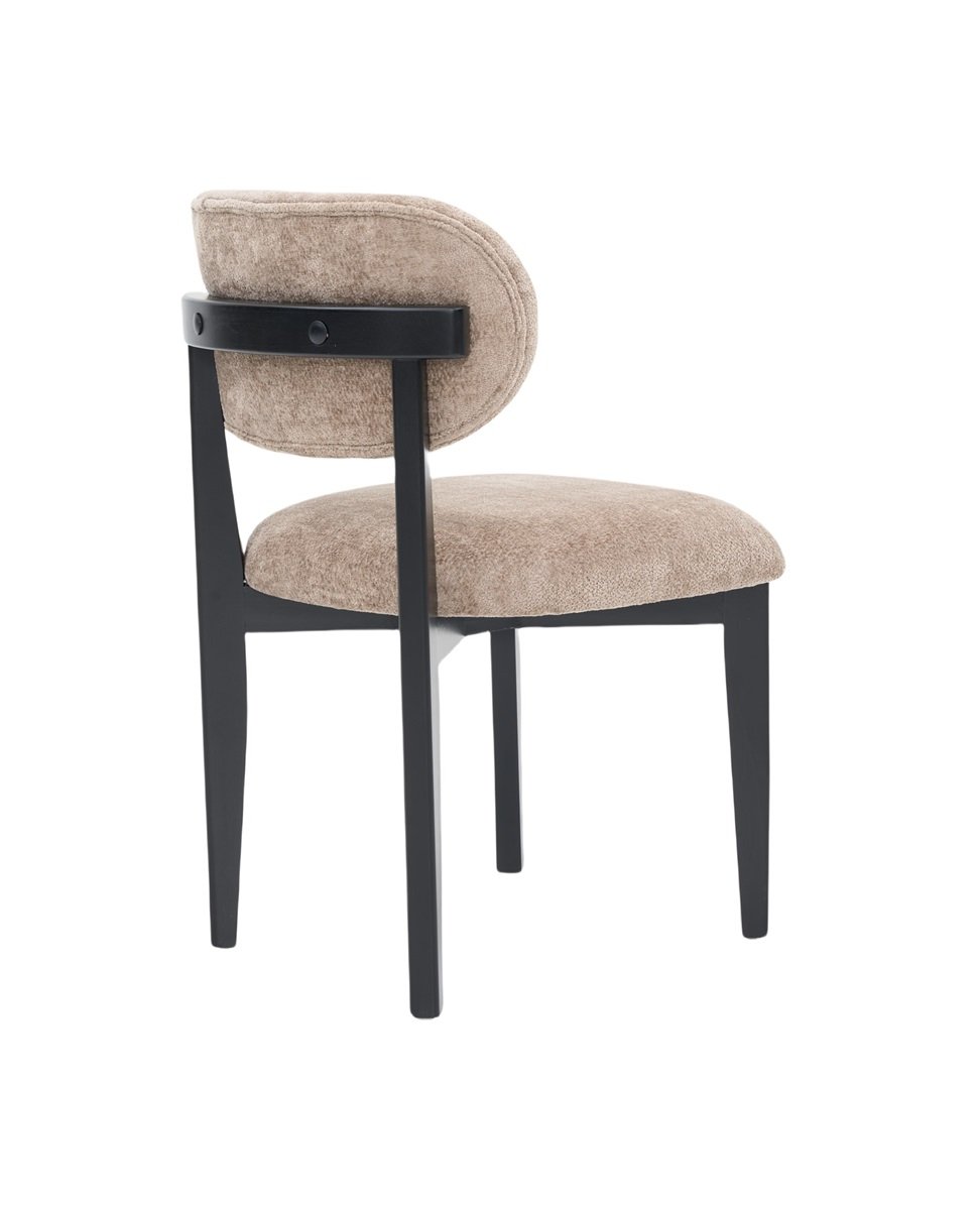 CHAIR SILLA ZB-5684 BLACK LEGS BROWN FY2415-8
