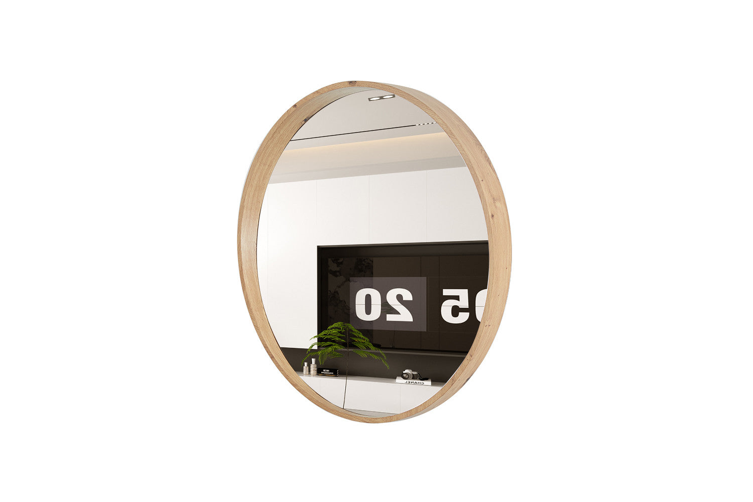 Spiegel 'Roxy' 80x80 Oude eik