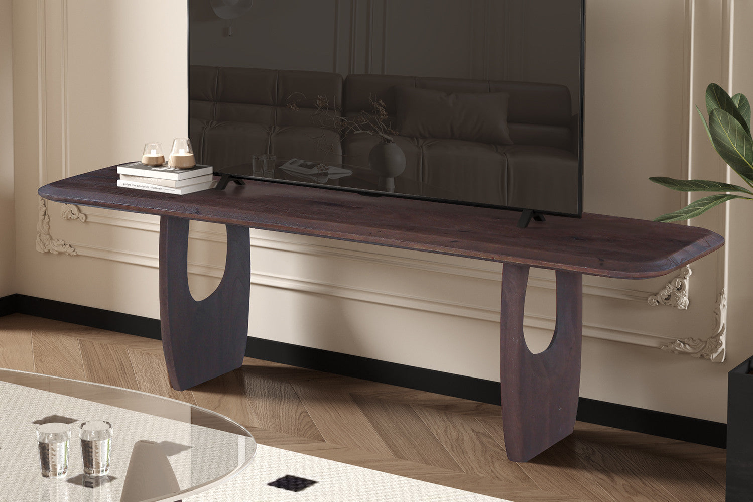 'Braga' Mango hout Donkerbruin
