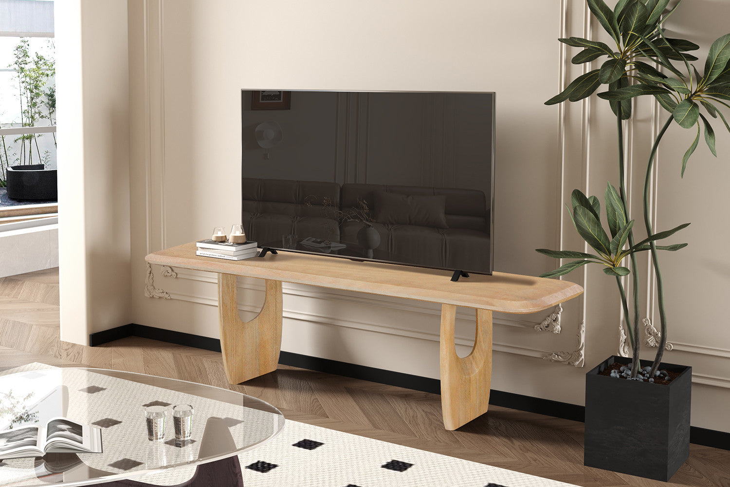 TV meubel 'Braga' Mango hout Amandel