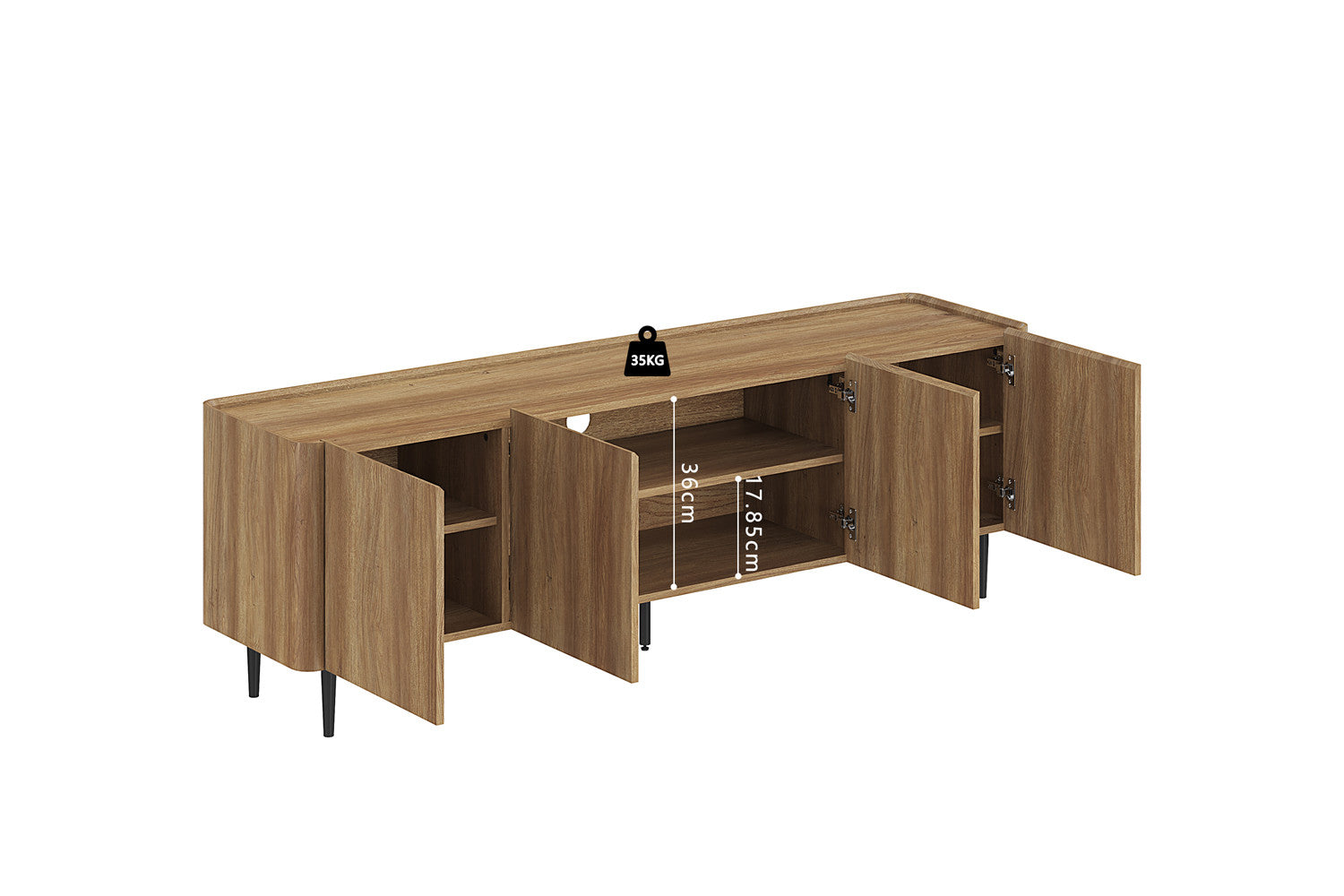TV meubel 'Kyoto' 170 cm Decor Eik Naturel