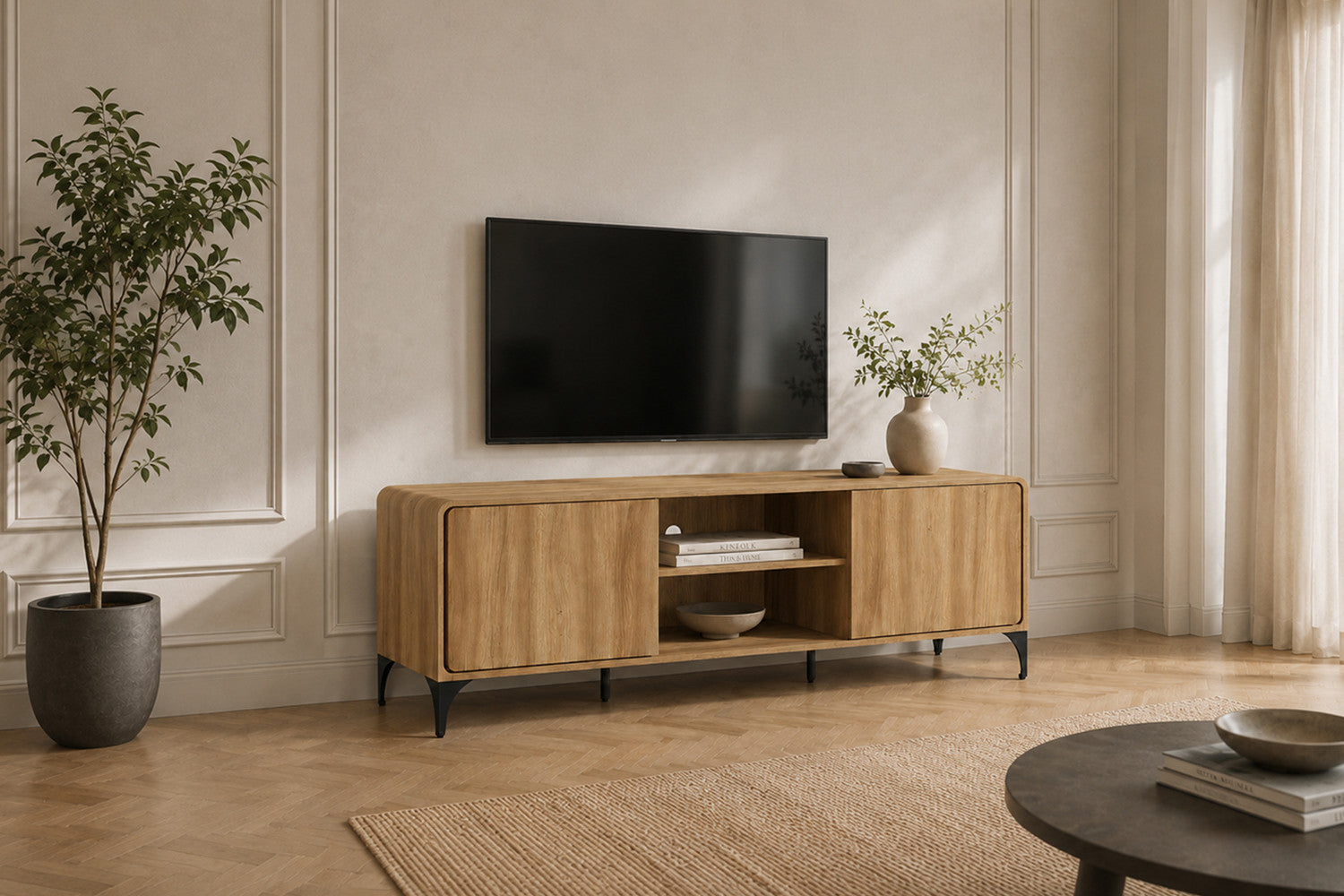 - TV meubel 'Florence' 170 cm Decor Eik Naturel