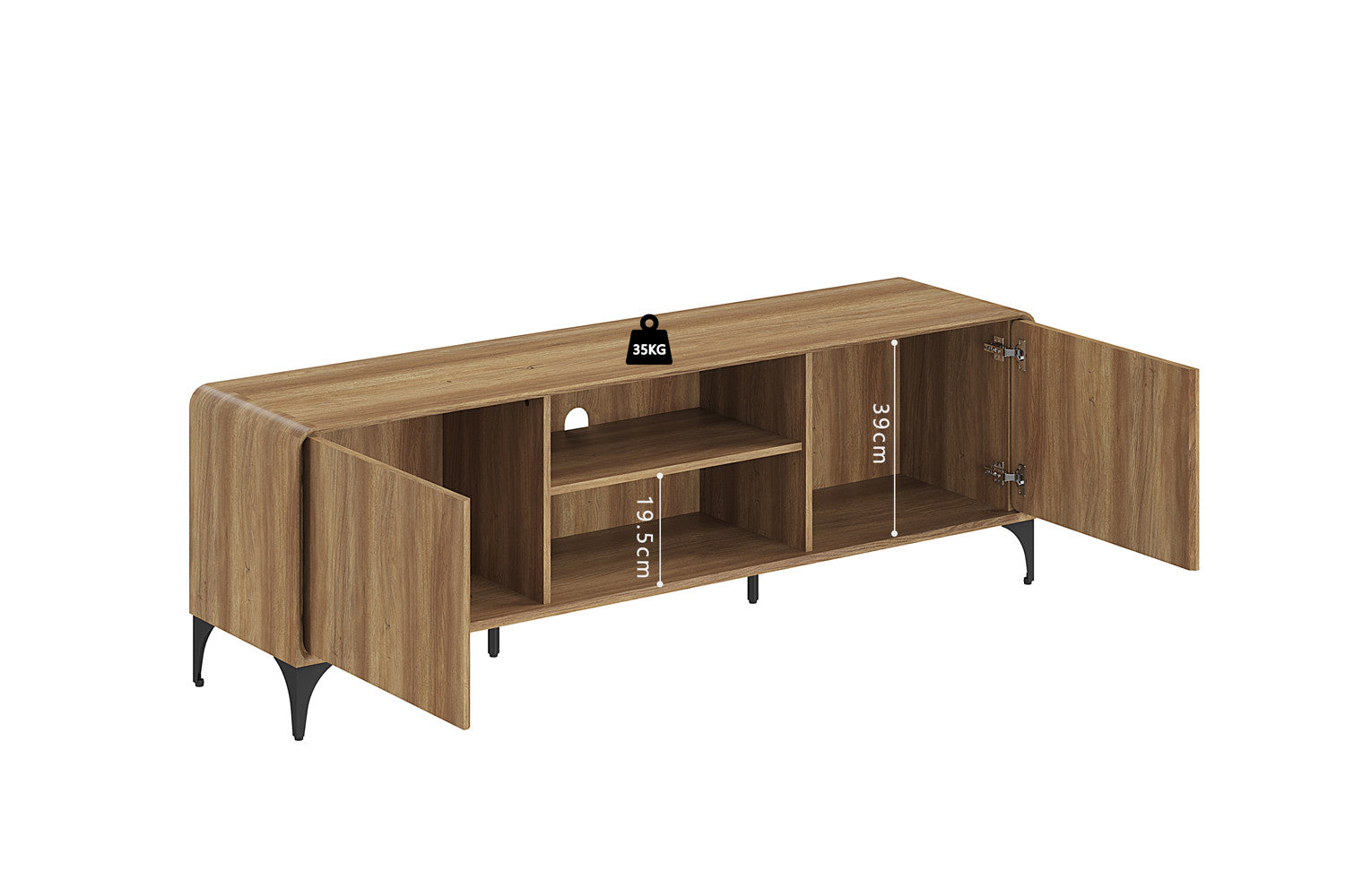 - TV meubel 'Florence' 170 cm Decor Eik Naturel