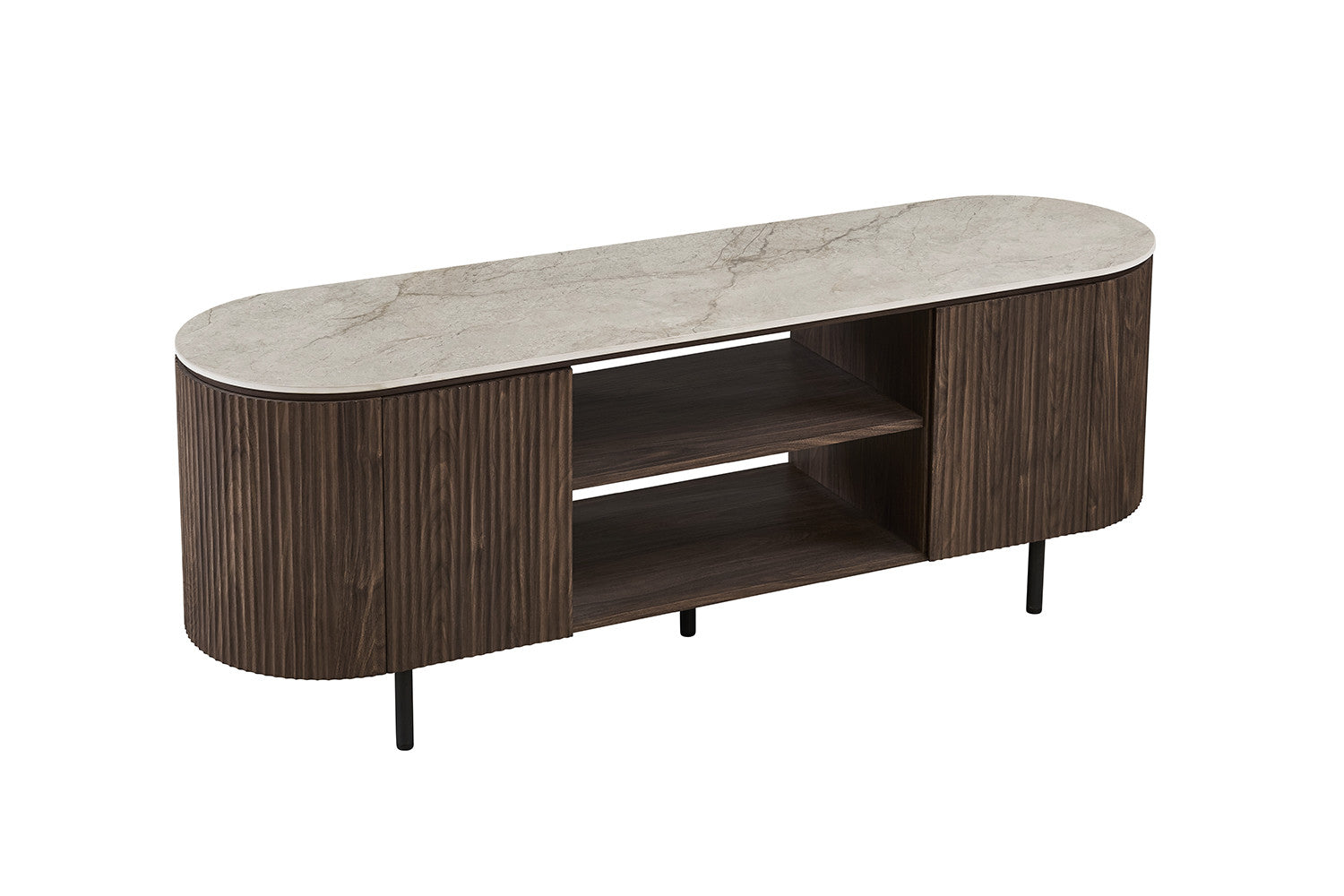 TV meubel 'Vigo' 160 cm Decor Donkere Eik Shakespear Beige