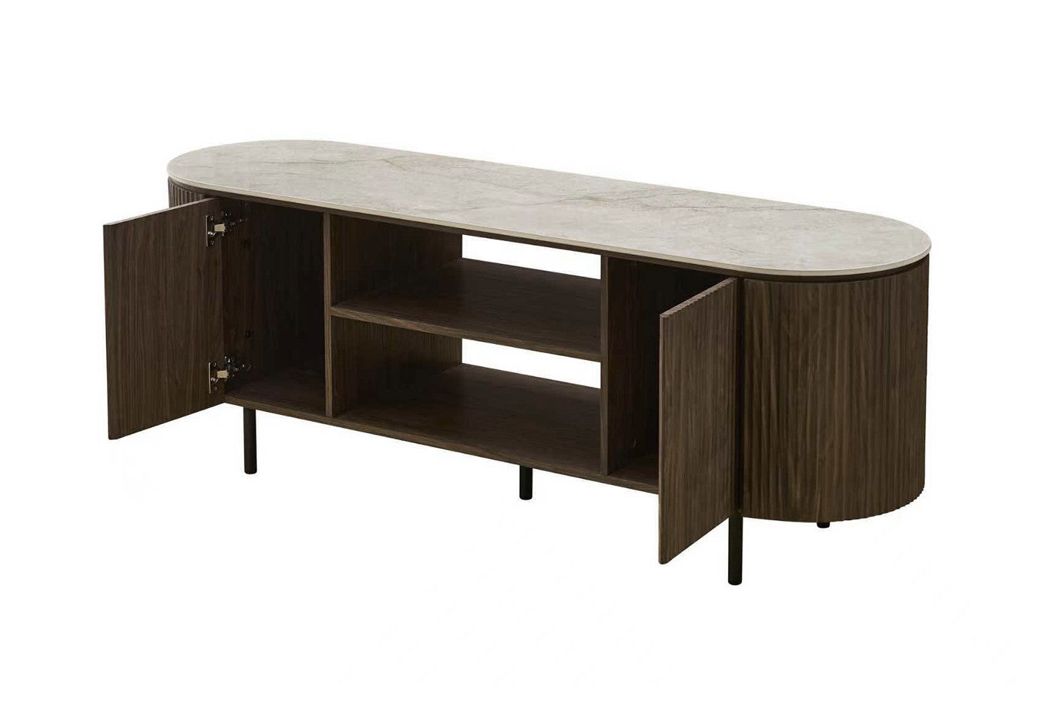 TV meubel 'Vigo' 160 cm Decor Donkere Eik Shakespear Beige