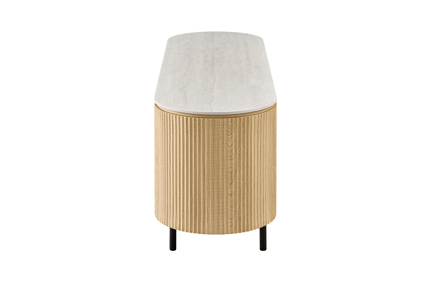 - TV meubel 'Vigo' 160 cm Decor Naturel Eik Baroque Grijs