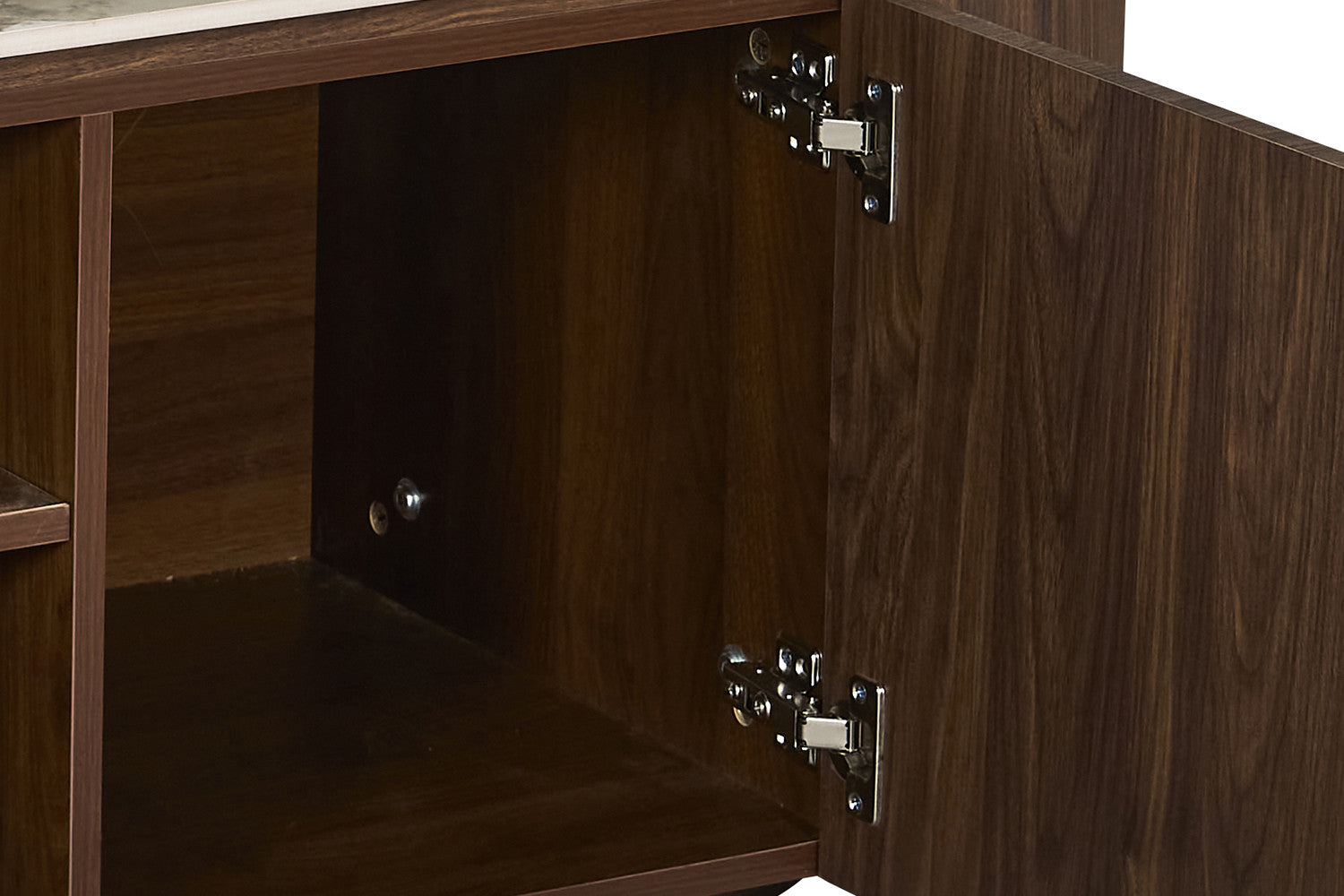 - TV meubel 'Tomar' 160 cm Decor Gerookte Eik Glanzend Steen Pandora
