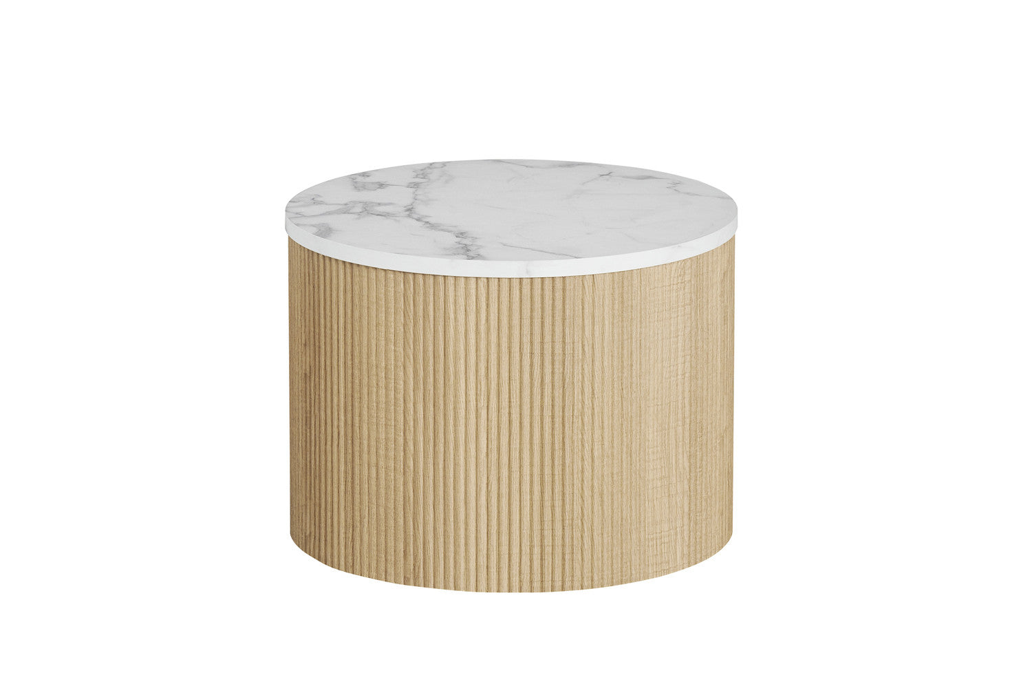 Set Salontafel 'Rowan' Rond Decor Marmer Beige