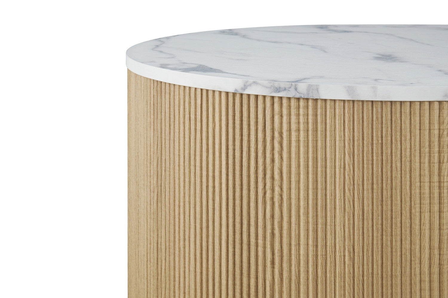 Set Salontafel 'Rowan' Rond Decor Marmer Beige