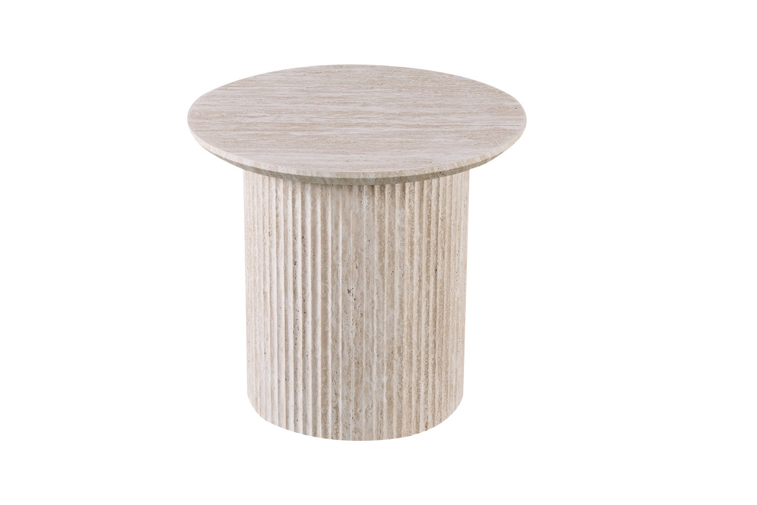Salontafel 'Lagos' 50 cm Rond Decor Travertin Beige