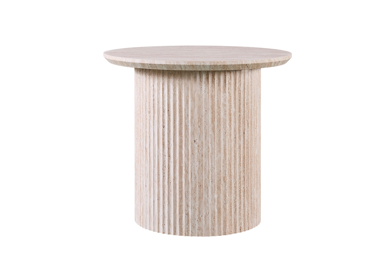 Salontafel 'Lagos' 50 cm Rond Decor Travertin Beige