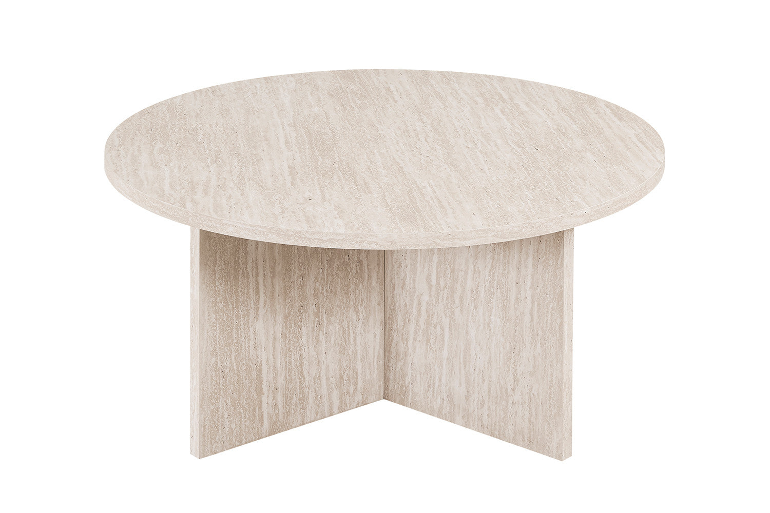 Salontafel 'Drasir' Rond Decor Travertin Beige