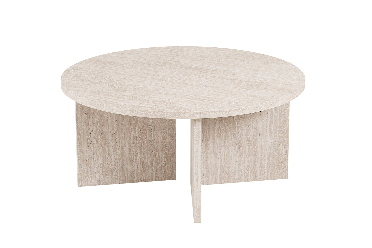 Salontafel 'Drasir' Rond Decor Travertin Beige