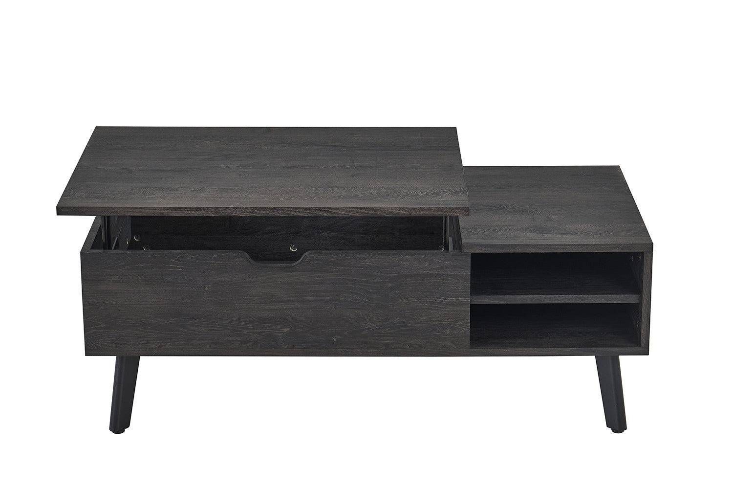 Salontafel 'Justine' Opklapbare top Decor Donkerbruin