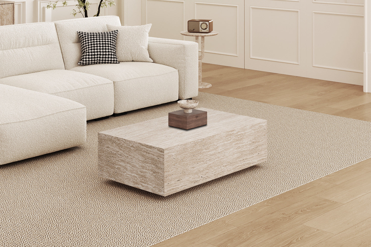 Salontafel 'Jacky' Decor Travertin Beige