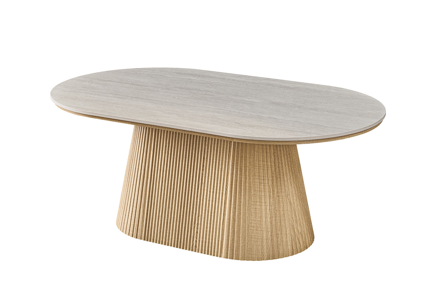 Salontafel 'Vigo' 120 cm Decor Naturel Eik Baroque Grijs