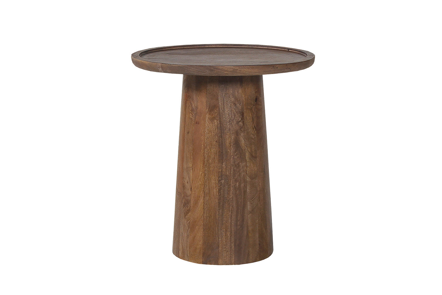 Salontafel 'Jules' 45x50 cm Rond Mango hout Lichtbruin
