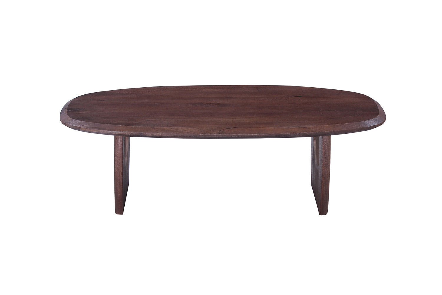 Salontafel 'Braga' Deens Ovaal Mango hout Donkerbruin