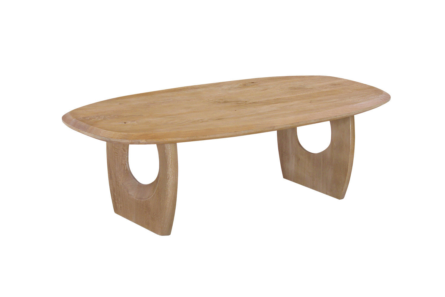 Salontafel 'Braga' Deens Ovaal Mango hout Amandel