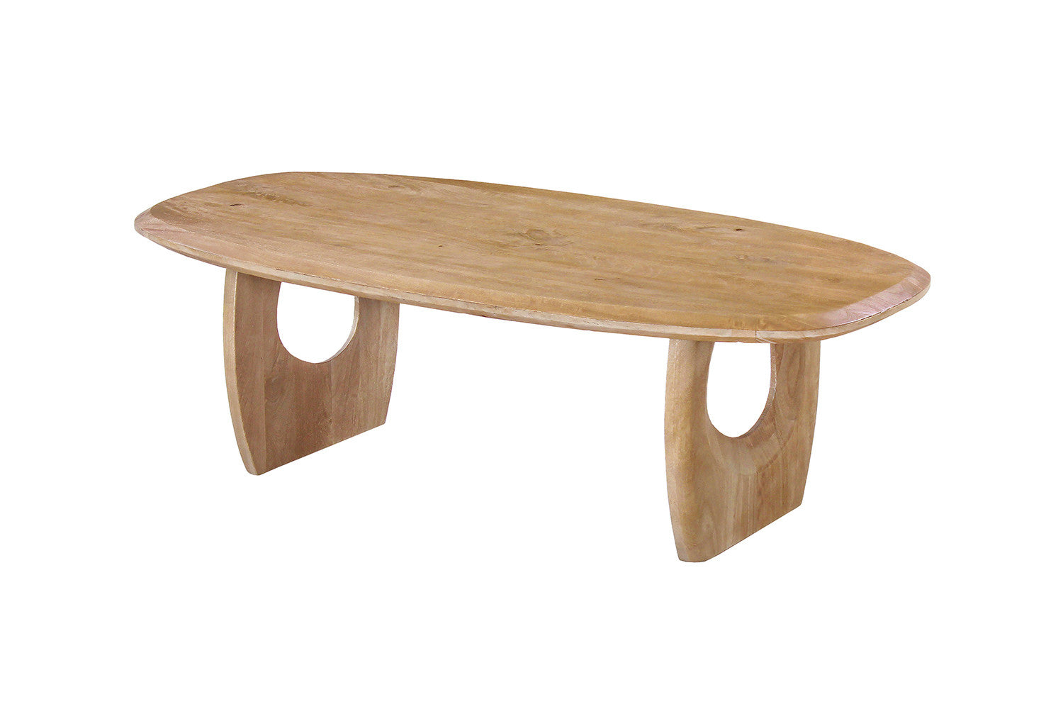 Salontafel 'Braga' Deens Ovaal Mango hout Amandel