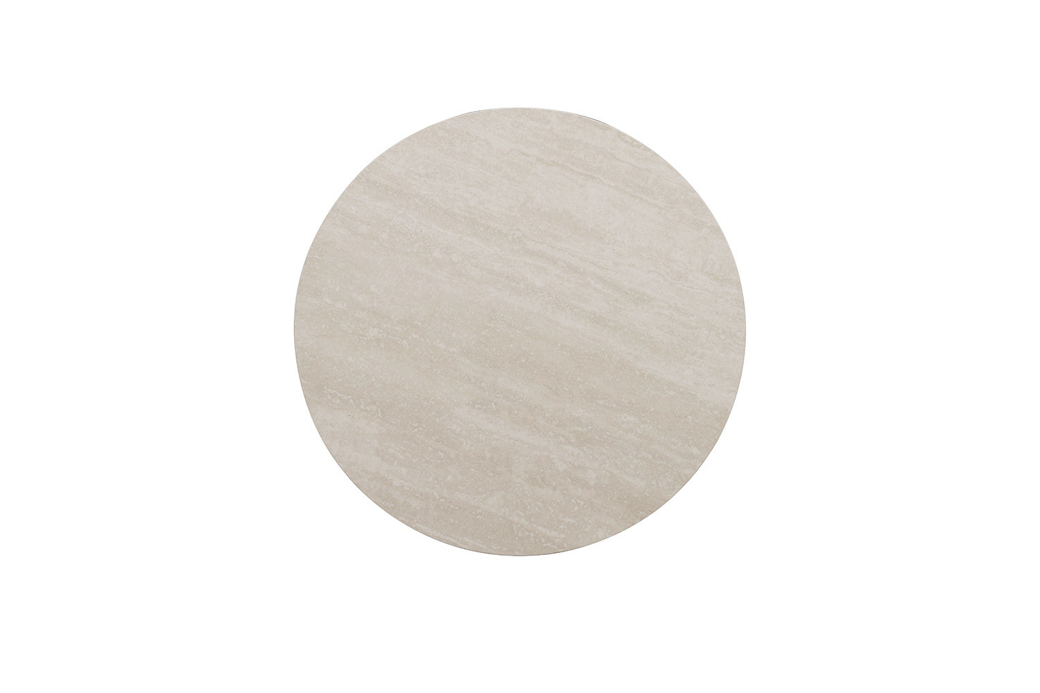 Salontafel 'Apollo' 80 cm Rond Steen Baroque Grijs