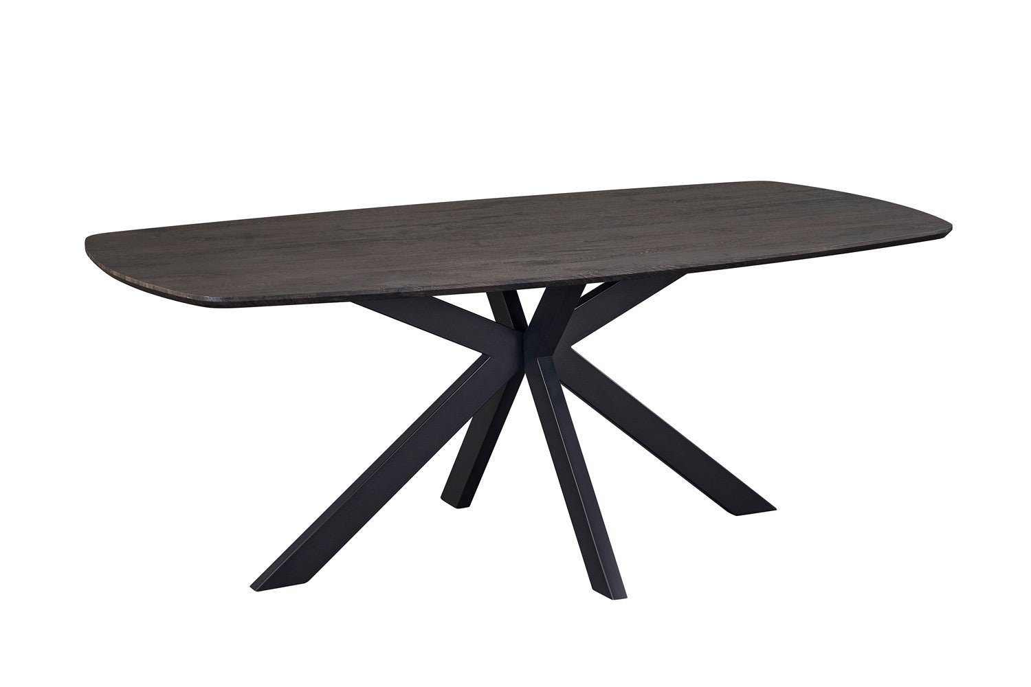Tafel 'Aziz' 200 cm Deens Ovaal Decor Donkerbruin