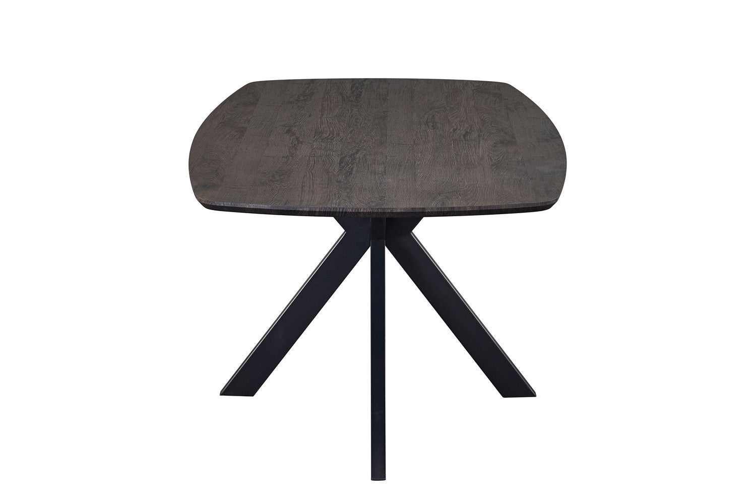 Tafel 'Aziz' 200 cm Deens Ovaal Decor Donkerbruin