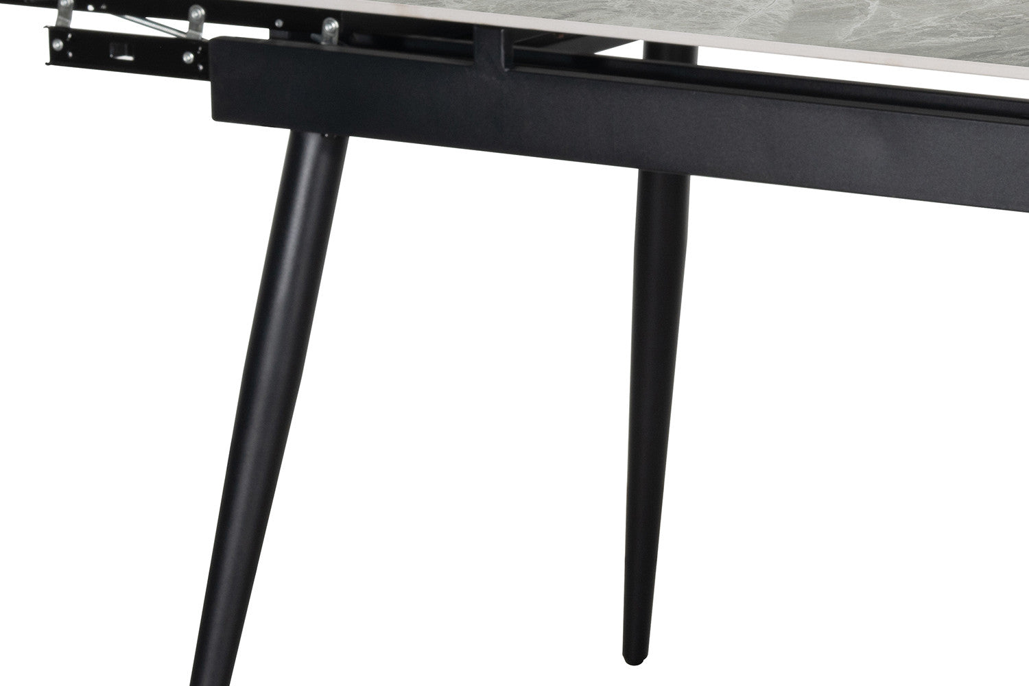 - Uitschuifbare tafel 'Hero' 120-180 cm Glanzend Steen Italian Grijs