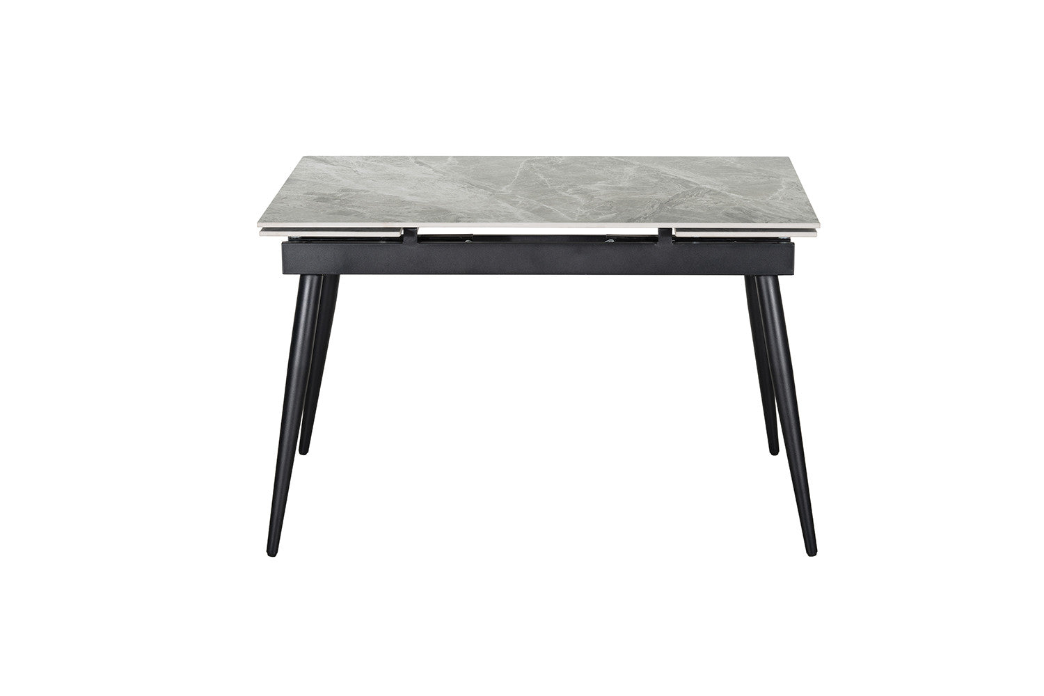 - Uitschuifbare tafel 'Hero' 120-180 cm Glanzend Steen Italian Grijs
