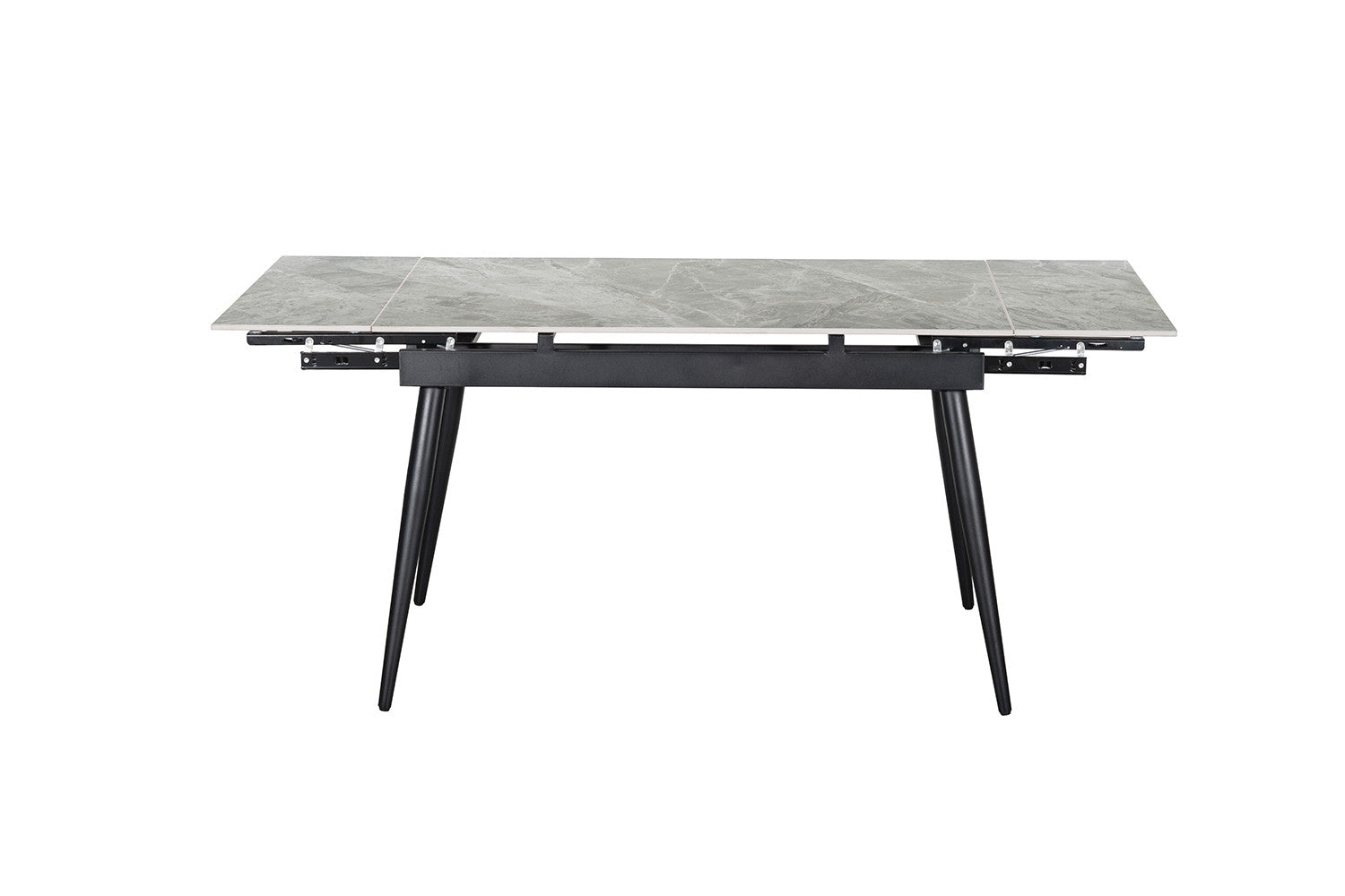 - Uitschuifbare tafel 'Hero' 120-180 cm Glanzend Steen Italian Grijs