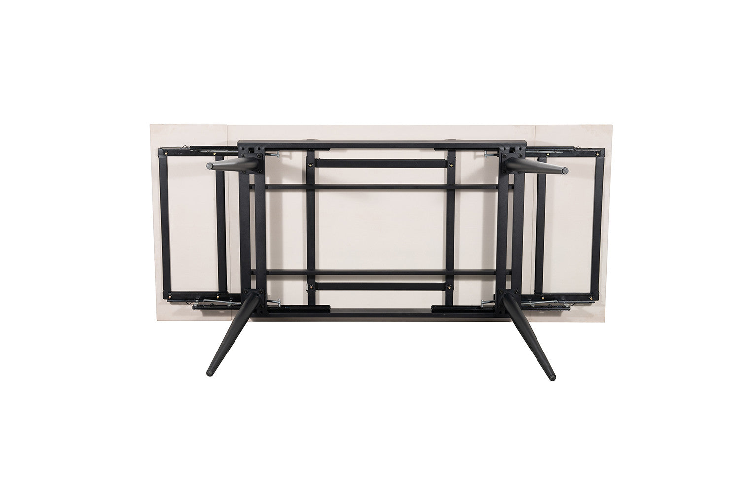 - Uitschuifbare tafel 'Hero' 120-180 cm Glanzend Steen Italian Grijs