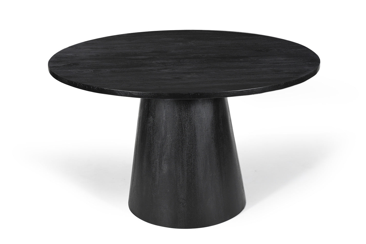 'Tommy' 130 cm Rond Mango hout Zwart