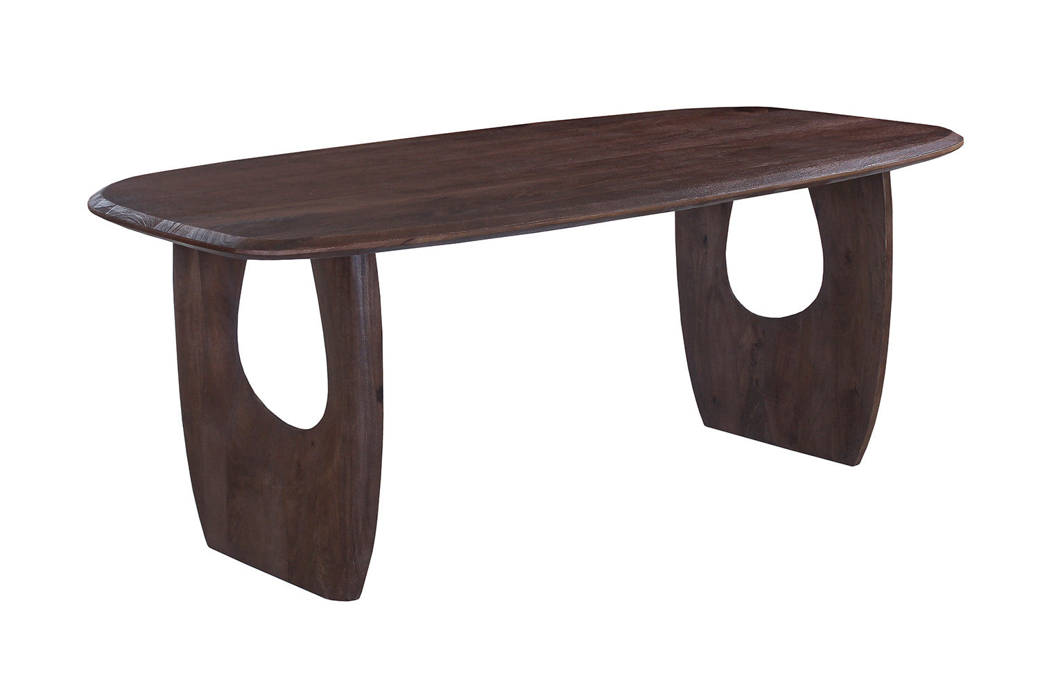 Tafel 'Braga' Deens Ovaal Mango hout Donkerbruin