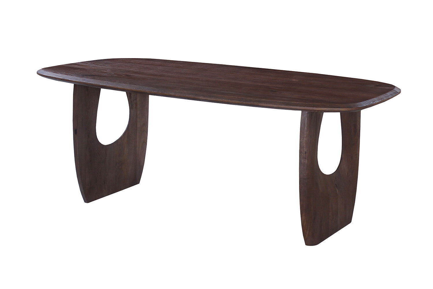 Tafel 'Braga' Deens Ovaal Mango hout Donkerbruin