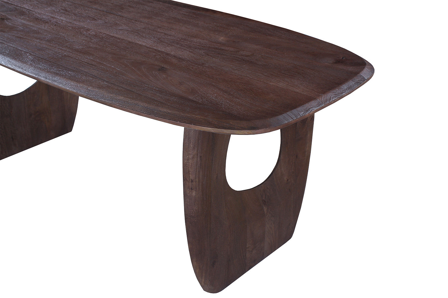 Tafel 'Braga' Deens Ovaal Mango hout Donkerbruin