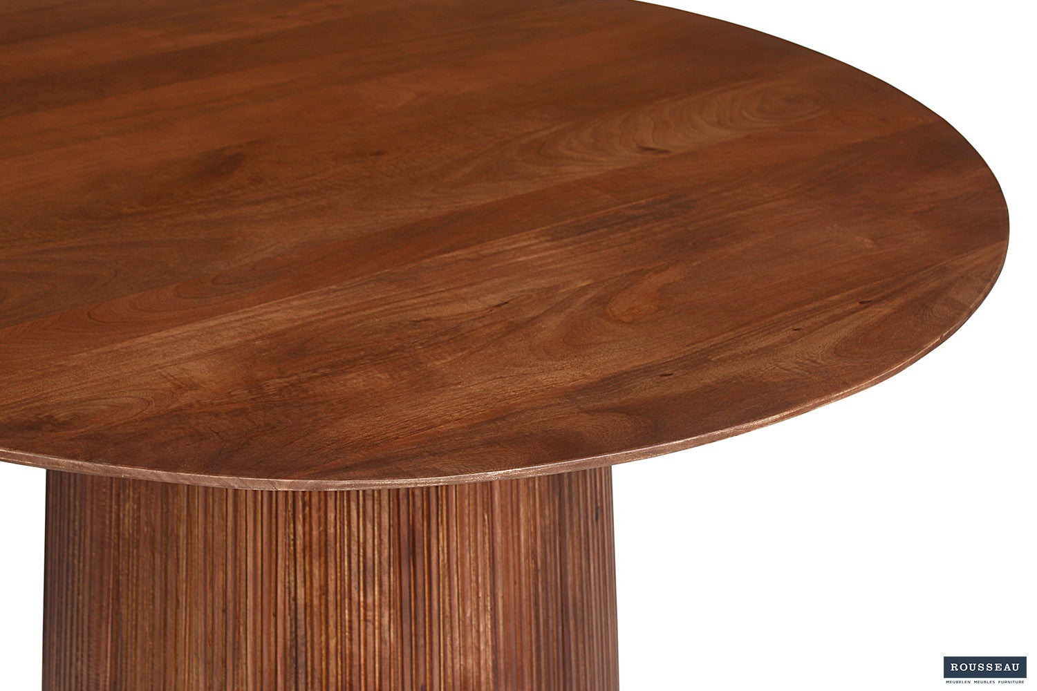 'Miguel' 130 cm Rond Mango hout Lichtbruin