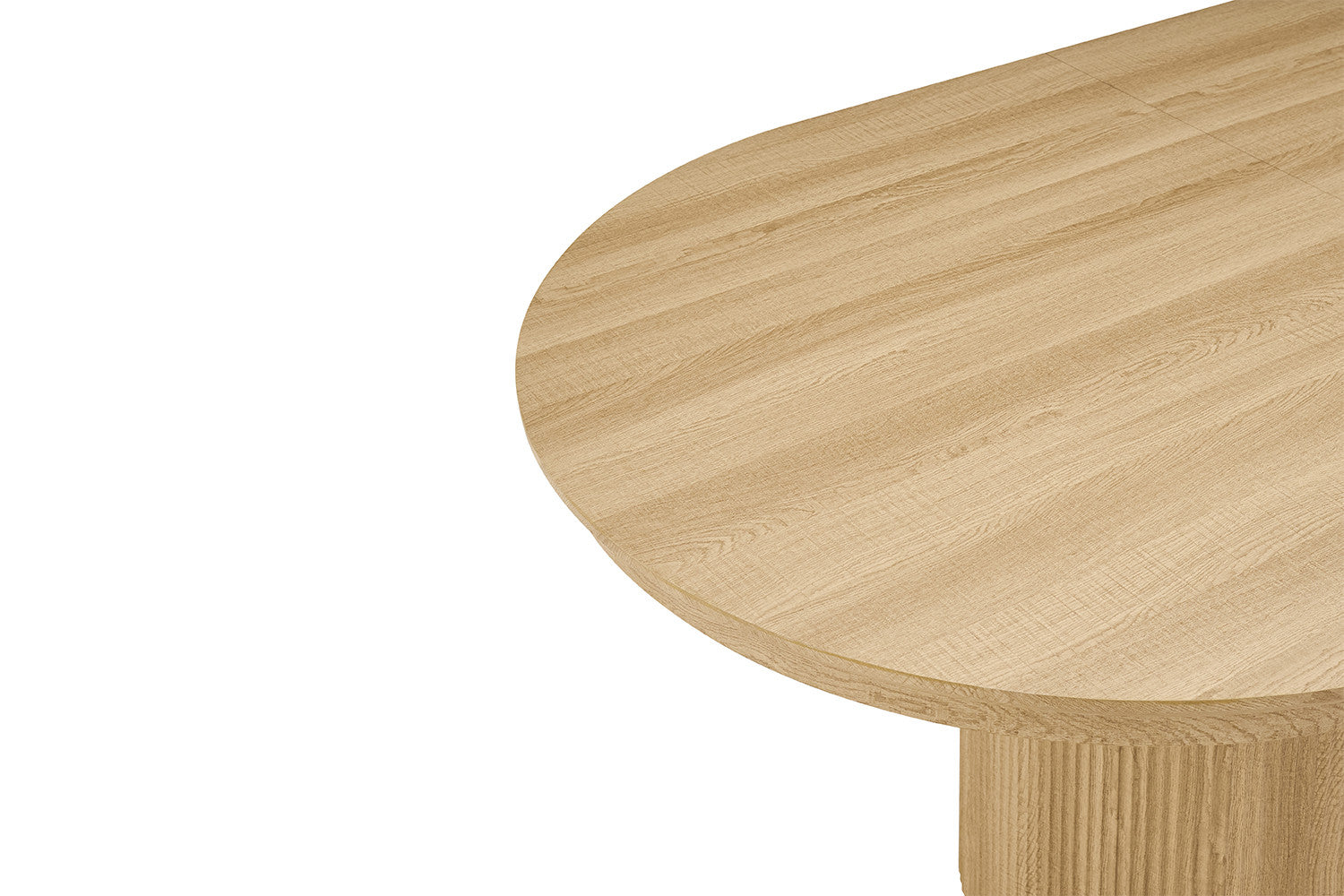 Uitschuifbare tafel 'Lagos' 180-220 cm Ovaal Decor Eik Naturel