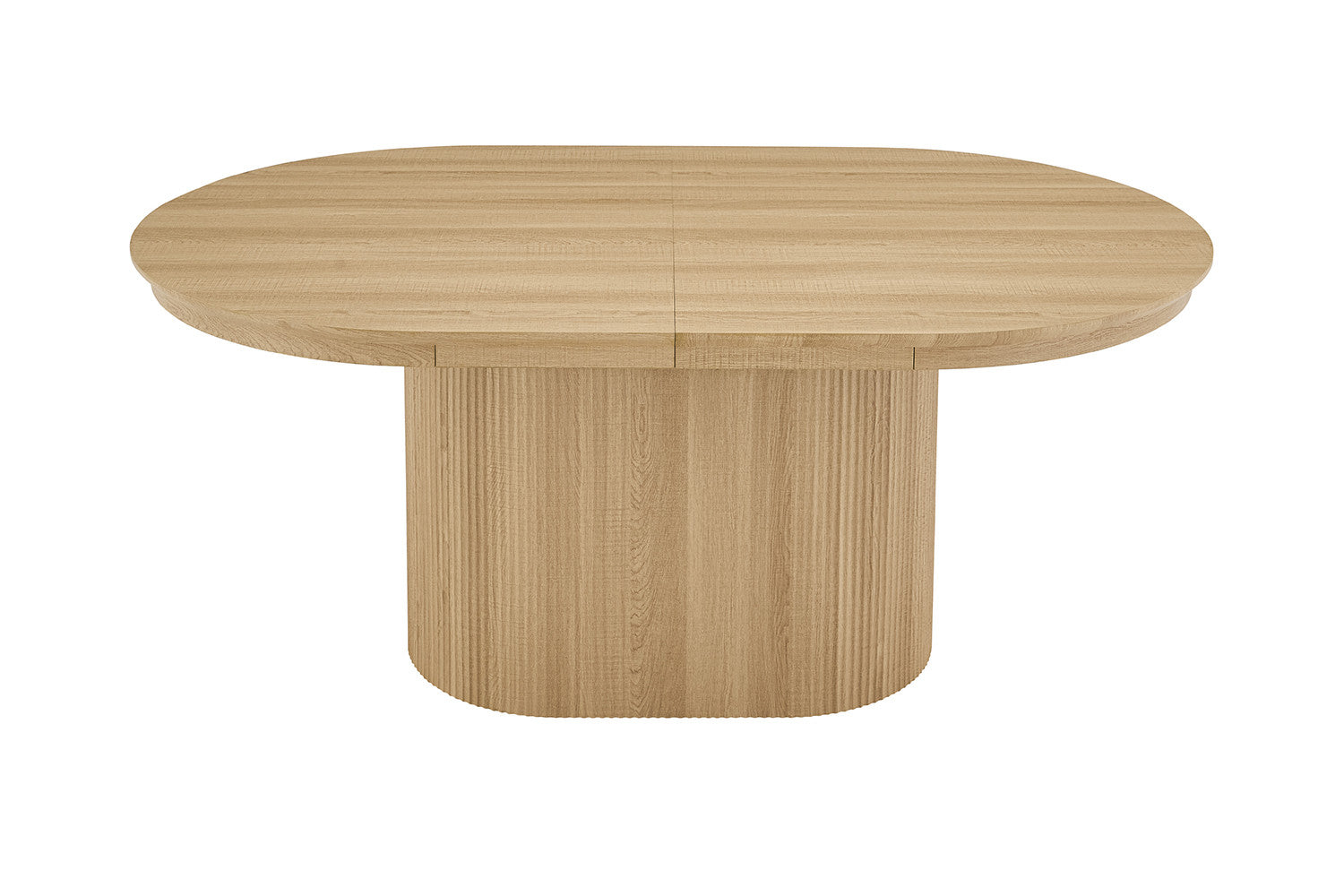 Uitschuifbare tafel 'Lagos' 180-220 cm Ovaal Decor Eik Naturel