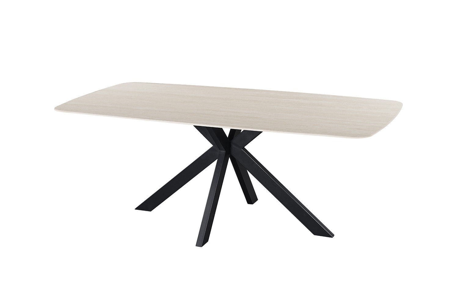 - Tafel 'Apollo' 200 cm Deens Ovaal Steen Baroque Grijs